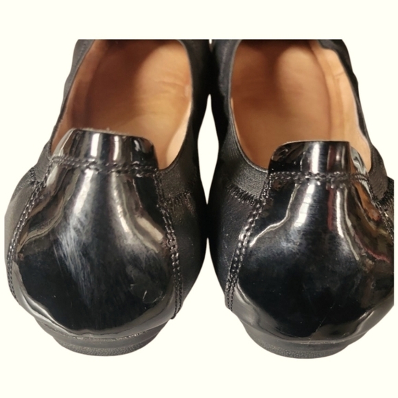 Josef Seibel Women's Pippa 07  Black Cushioned Patent Leather Ballet Flats Sz 39 - Picture 5 of 9